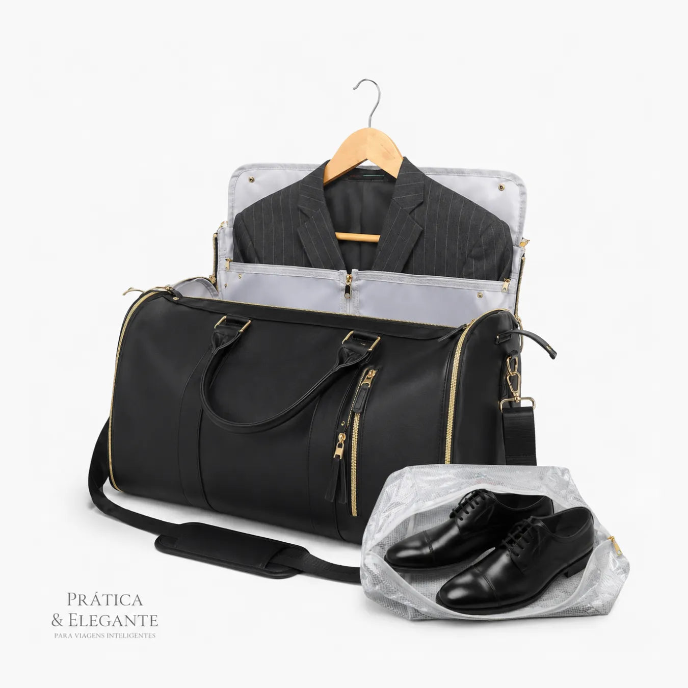 Mala de Bordo 10kg JetSetFemme™ - A Bolsa de Viagem Anti-Amasso
