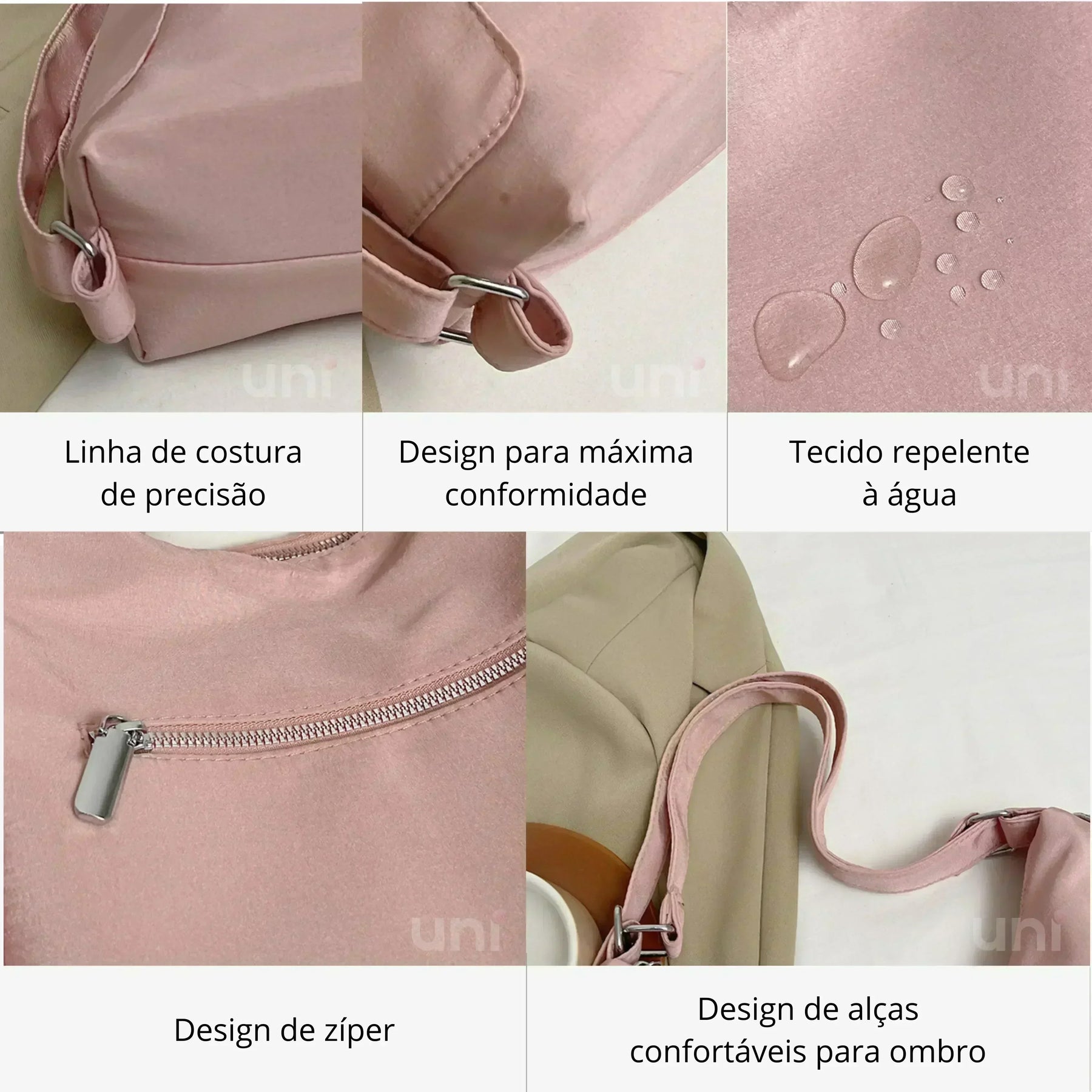 Bolsa Mochila Feminina 3 em 1 Impermeável Transversal - Gilmore™