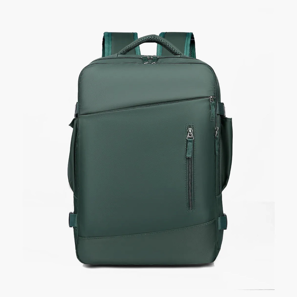 Mochila Verde Expansiva 40L Impermeável para Viagem TravelMax™