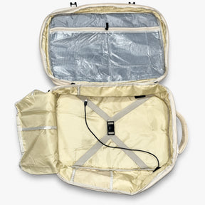 Kit Viagem NovaTech Ivoire — Mala de Bordo + Mochila Antifurto USB