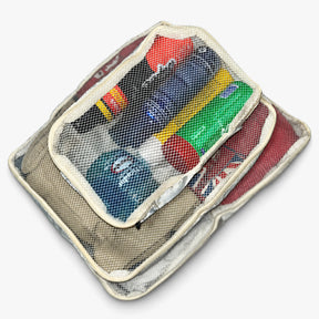 Kit Viagem NovaTech Ivoire — Mala de Bordo + Mochila Antifurto USB