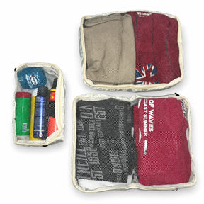 Kit Viagem NovaTech Ivoire — Mala de Bordo + Mochila Antifurto USB