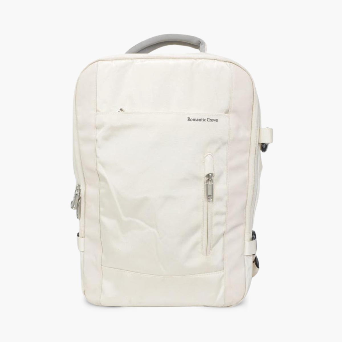 Mochila Branca de Viagem Executiva 45L Impermeável com USB – Unissex RomanticCrown