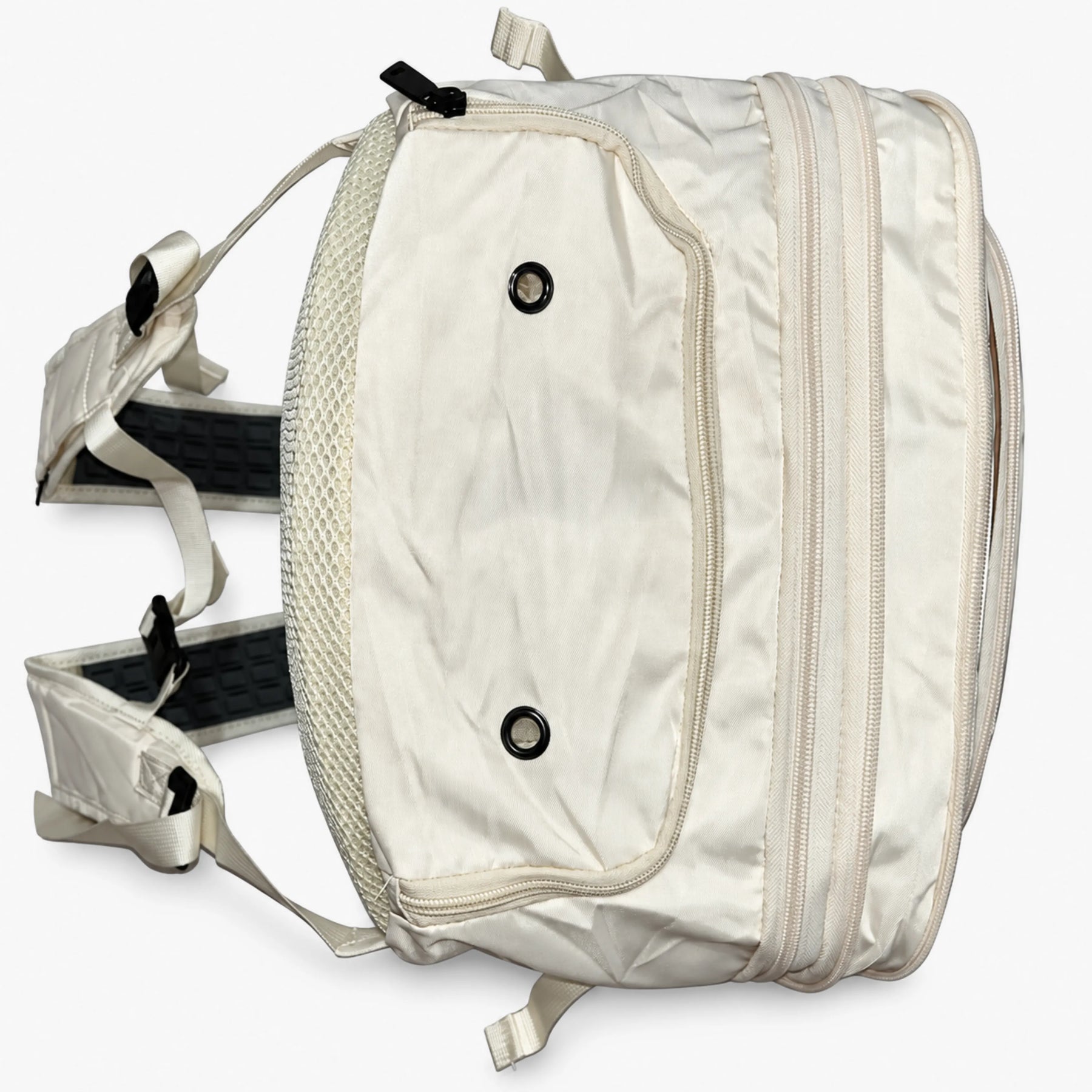 Kit Viagem NovaTech Ivoire — Mala de Bordo + Mochila Antifurto USB