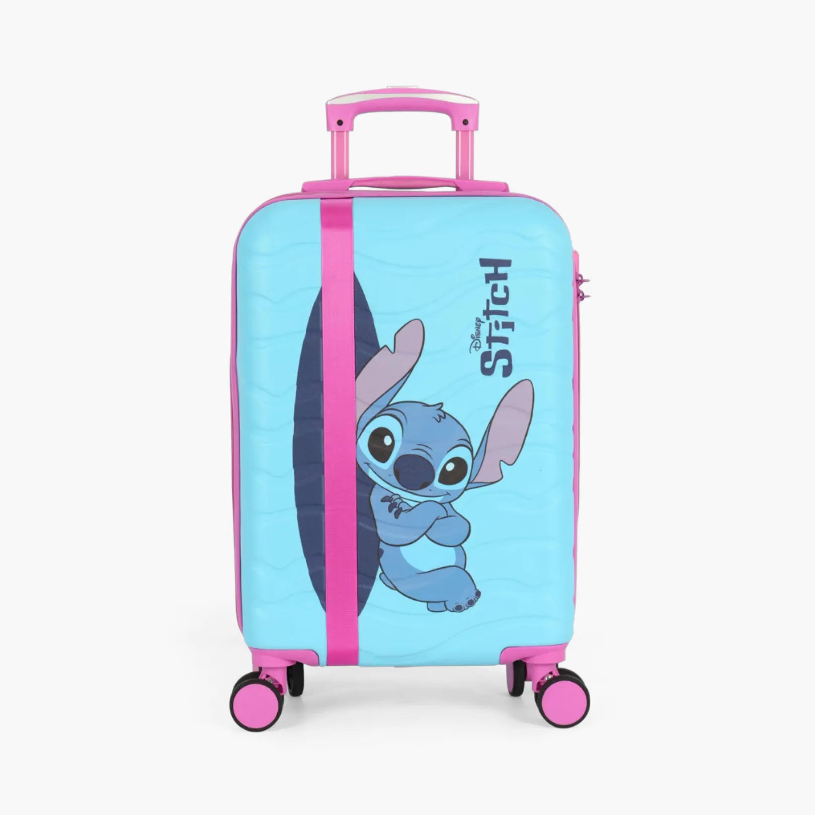 Mala de Bordo Infantil Stitch Luxcel ABS 19” Dupla Face, Rodas 360 e Cadeado