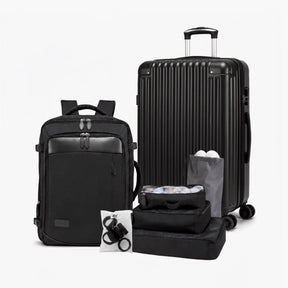 Kit de Viagem NovaTech™ Completo — Mala + Mochila Combinando