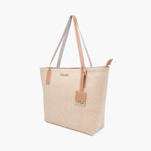 Bolsa Feminina de Praia Grande com Zíper - California Palha Sintética