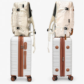 Kit Viagem NovaTech Ivoire — Mala de Bordo + Mochila Antifurto USB