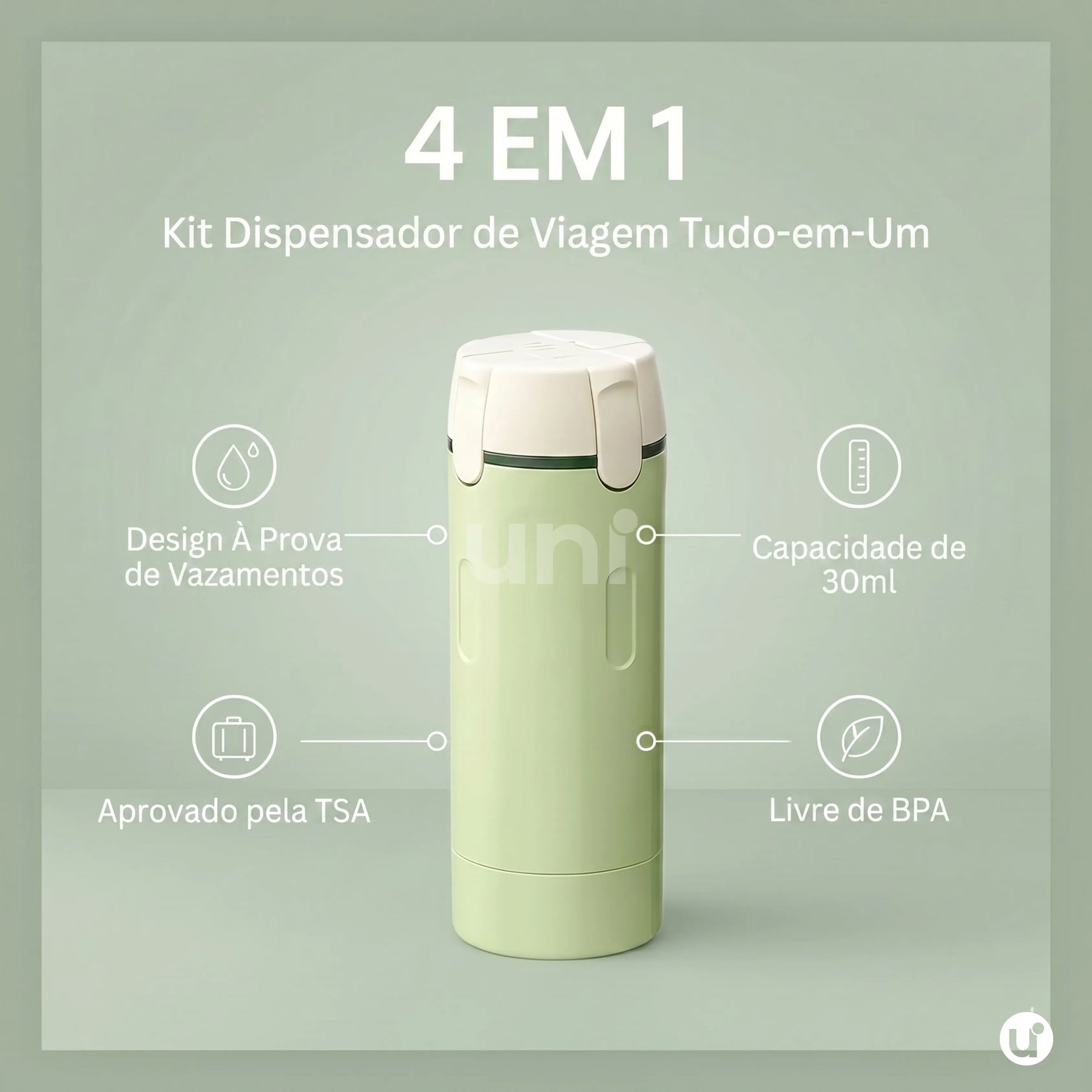 Dispenser de Viagem Inteligente 4 em 1: Organização Antivazamento - GOPACKO™