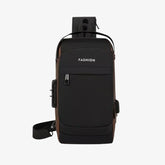 Bolsa Transversal Antifurto com USB e Bolso Oculto Impermeável SecureCarry™ - uniescolhas