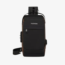 Bolsa Transversal Antifurto com USB e Bolso Oculto Impermeável SecureCarry™ - uniescolhas