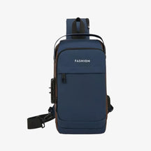 Bolsa Transversal Antifurto com USB e Bolso Oculto Impermeável SecureCarry™ - uniescolhas