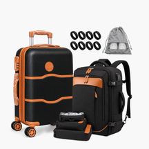 Kit de viagem NovaTech: mala de bordo e mochila, disponível em 3 cores — Uni Escolhas