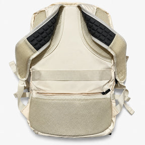 Mochila de Viagem NovaTech 2.0 Creme — 40L Expansível, USB, Antifurto e Notebook 17,3"