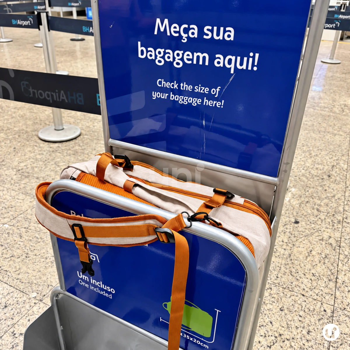 Mochila de Viagem 40L Expansível + 3 Necessaires Grátis
