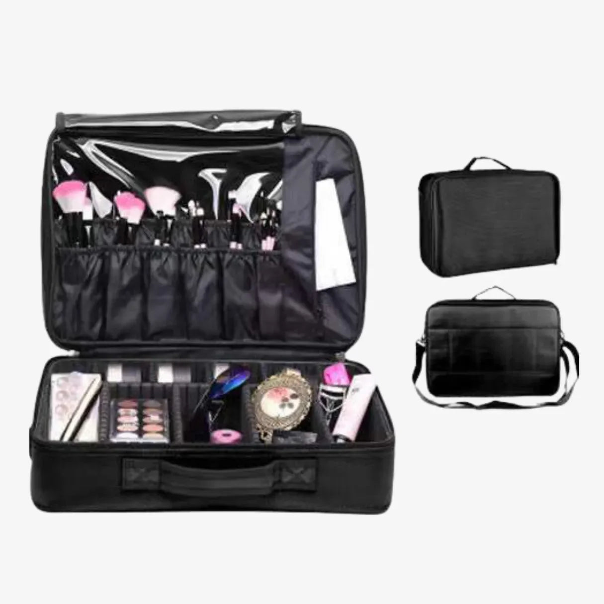 Bolsa de Maquiagem Profissional Grande Capacidade LaryBag™ - uniescolhas