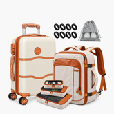 Kit de viagem NovaTech: mala de bordo e mochila, disponível em 3 cores — Uni Escolhas