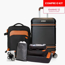 Kit Viagem Premium NovaTech™ + Qualis™ – Mochila 32-40 L + Mala 55x35x25 cm