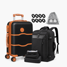 Kit de viagem NovaTech: mala de bordo e mochila, disponível em 3 cores — Uni Escolhas