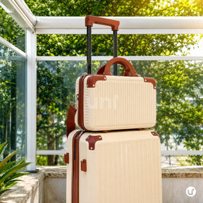 Frasqueira de Viagem Feminina Rígida com Alça para Mala