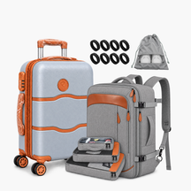 Kit de viagem NovaTech: mala de bordo e mochila, disponível em 3 cores — Uni Escolhas