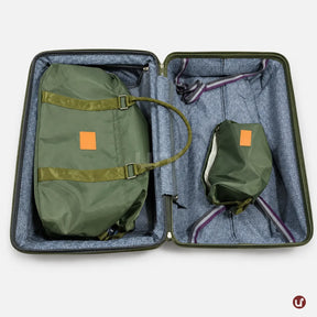 Kit Mala de Viagem Verde Oliva 20"/24" + Bolsa e Necessaire