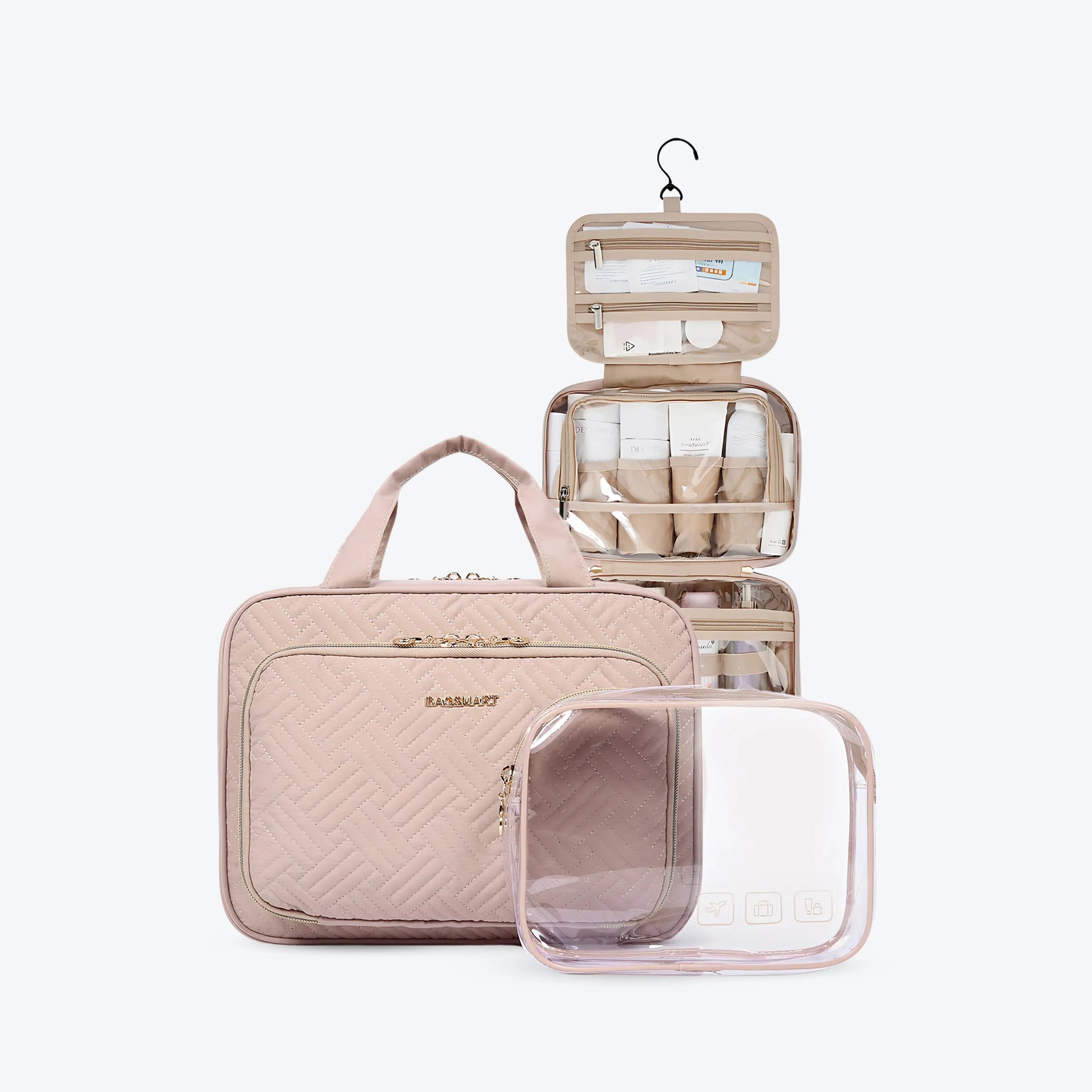 Necessaire Dobrável para Higiene Pessoal BeautyVoyage™ Modelo PREMIUM