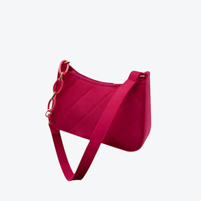 Bolsa de Ombro Hobo Estilo Minimalista com Alças de Cadeia Lovito™