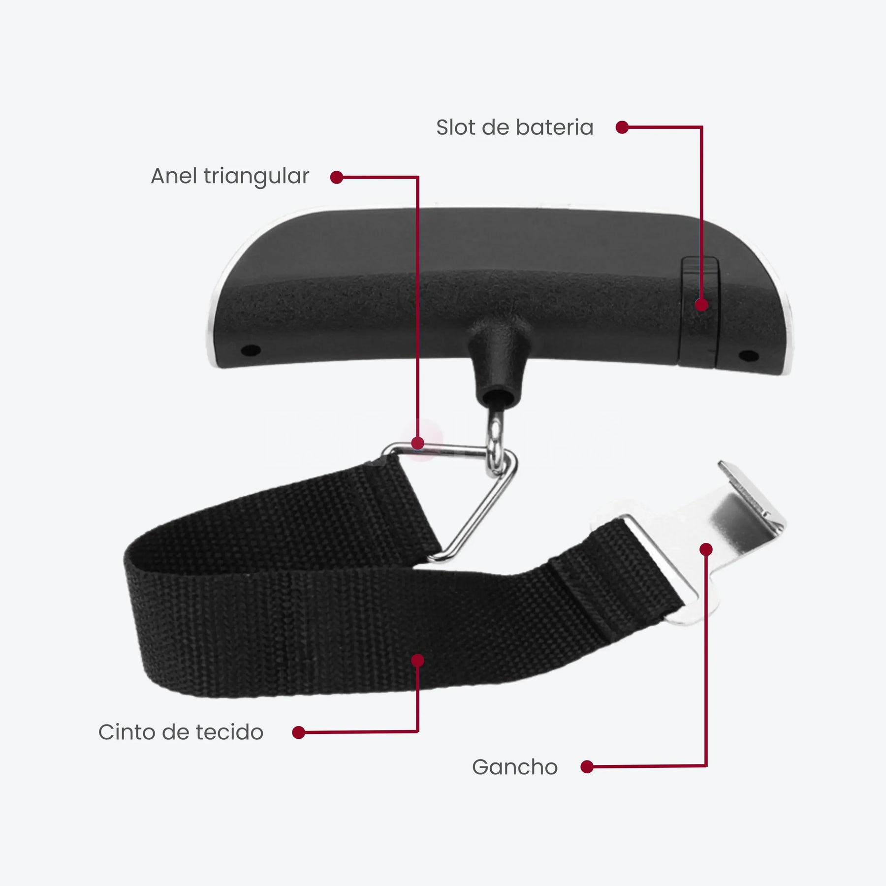 Balança Portátil Bagagem Viagem 50kg Marca XTRAD - uniescolhas