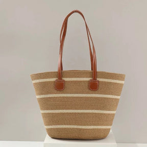 Bolsa de Praia com Zíper e Forro Interno – Espaçosa e Elegante