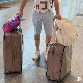 Capa Protetora Para Mala de Viagem Transparente PVC Cristal Resistente e Impermeável - uniescolhas