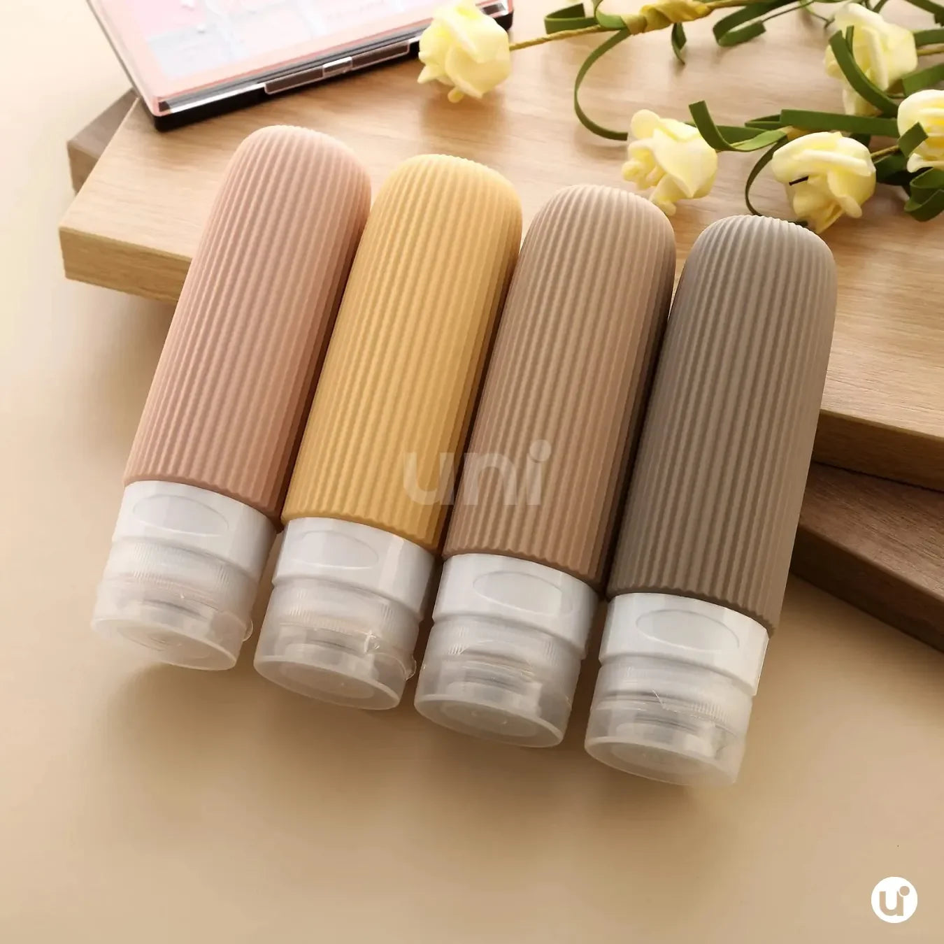 Recipiente Flexível Contra Vazamentos 4 Frascos de Silicone Silicase™ - uniescolhas