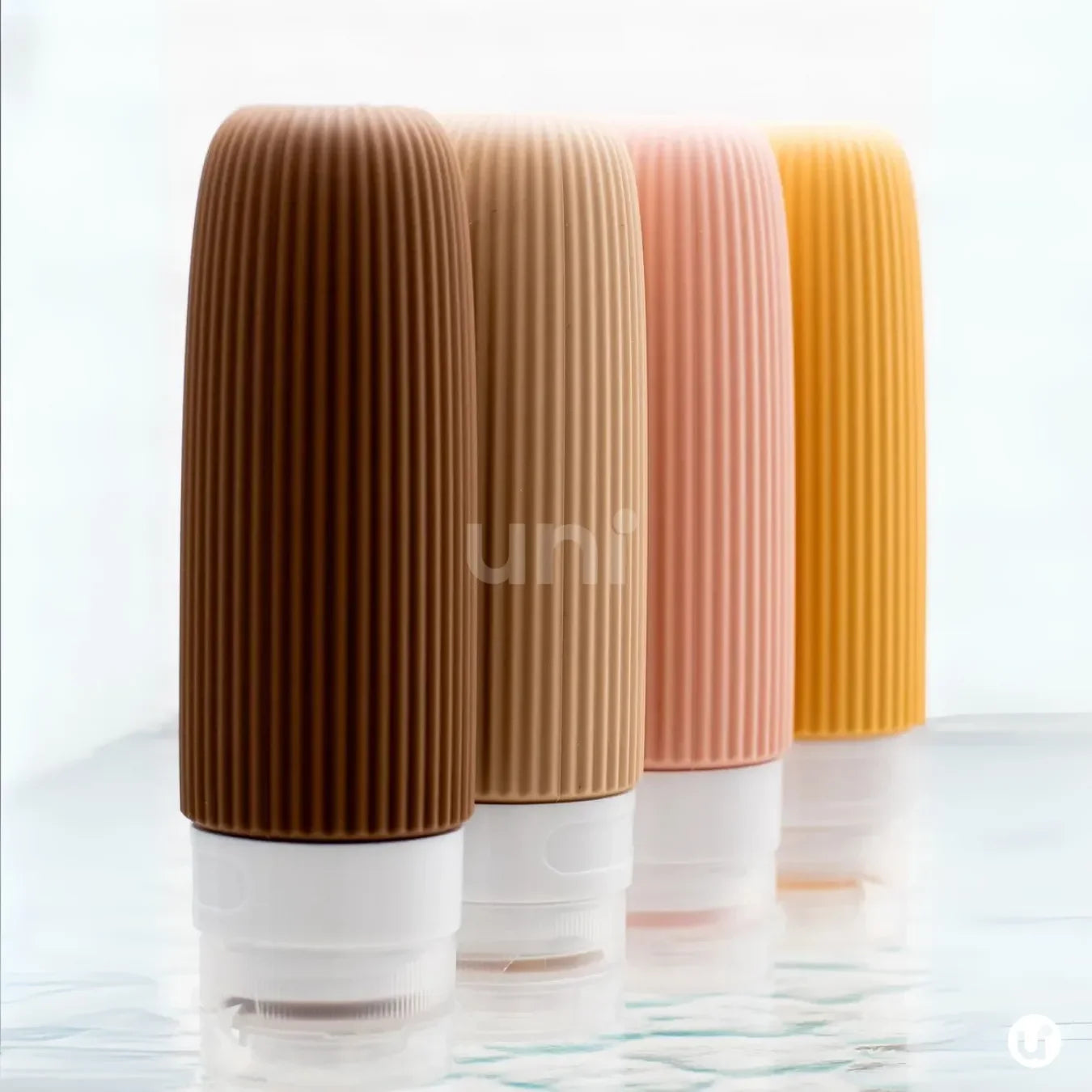 Recipiente Flexível Contra Vazamentos 4 Frascos de Silicone Silicase™ - uniescolhas