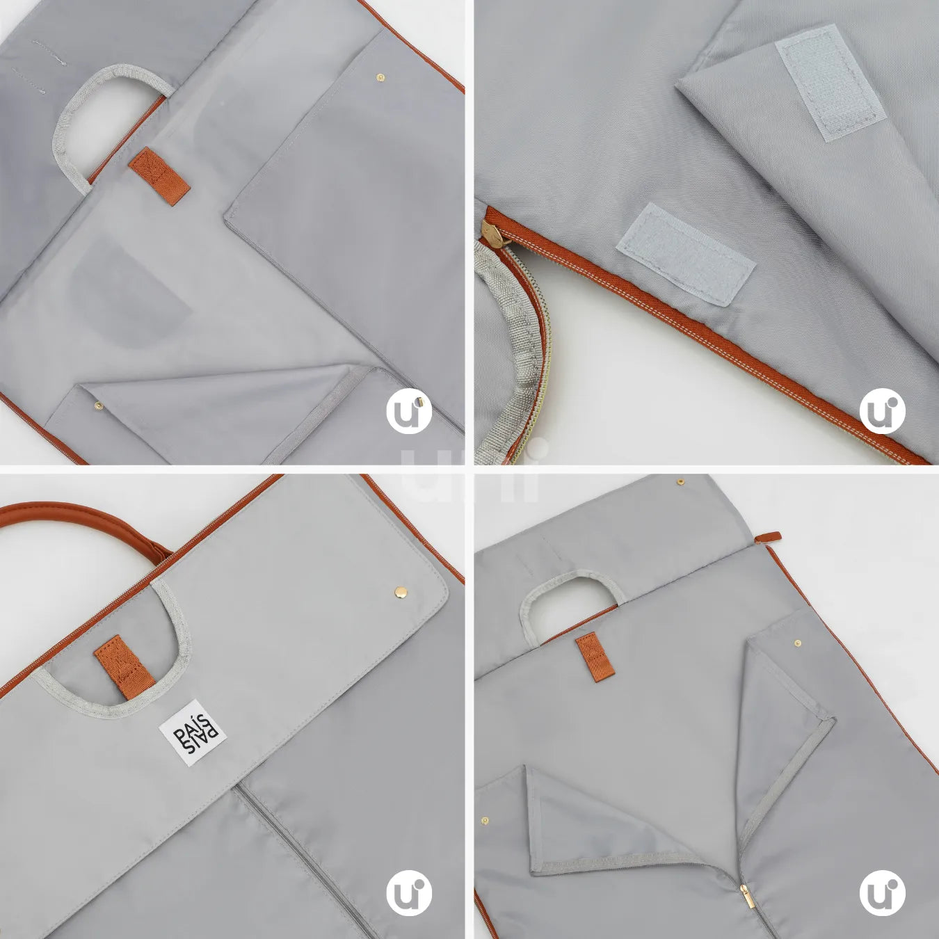 Kit de viagem feminino e masculino contendo a mala rígida de bordo Novatech com rodinhas e a bolsa JetSetFemme em couro PU acoplada na alça, demonstrando elegância e praticidade para o aeroporto.