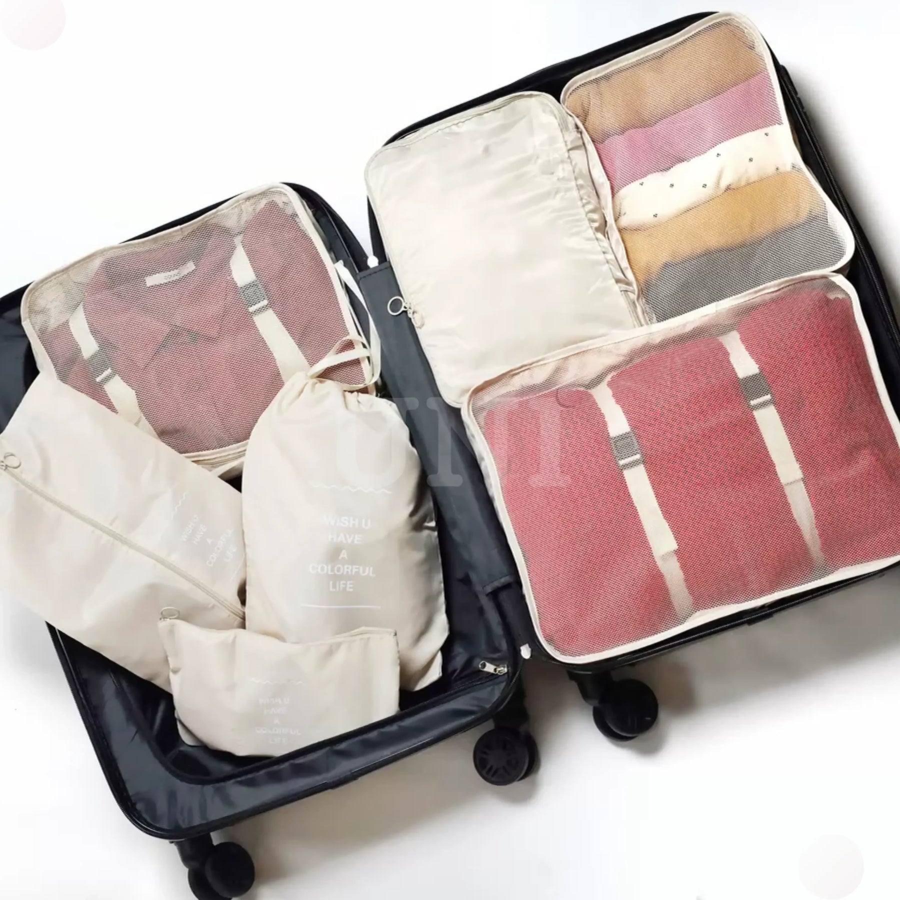 Conjunto Bolsas Organizadoras x10 Impermeáveis VibePack™ - uniescolhas