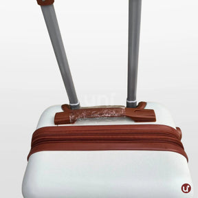 Mala de bordo feminina Novatech em ABS e policarbonato, com design elegante e resistente, ideal para levar na cabine do avião sem despachar.