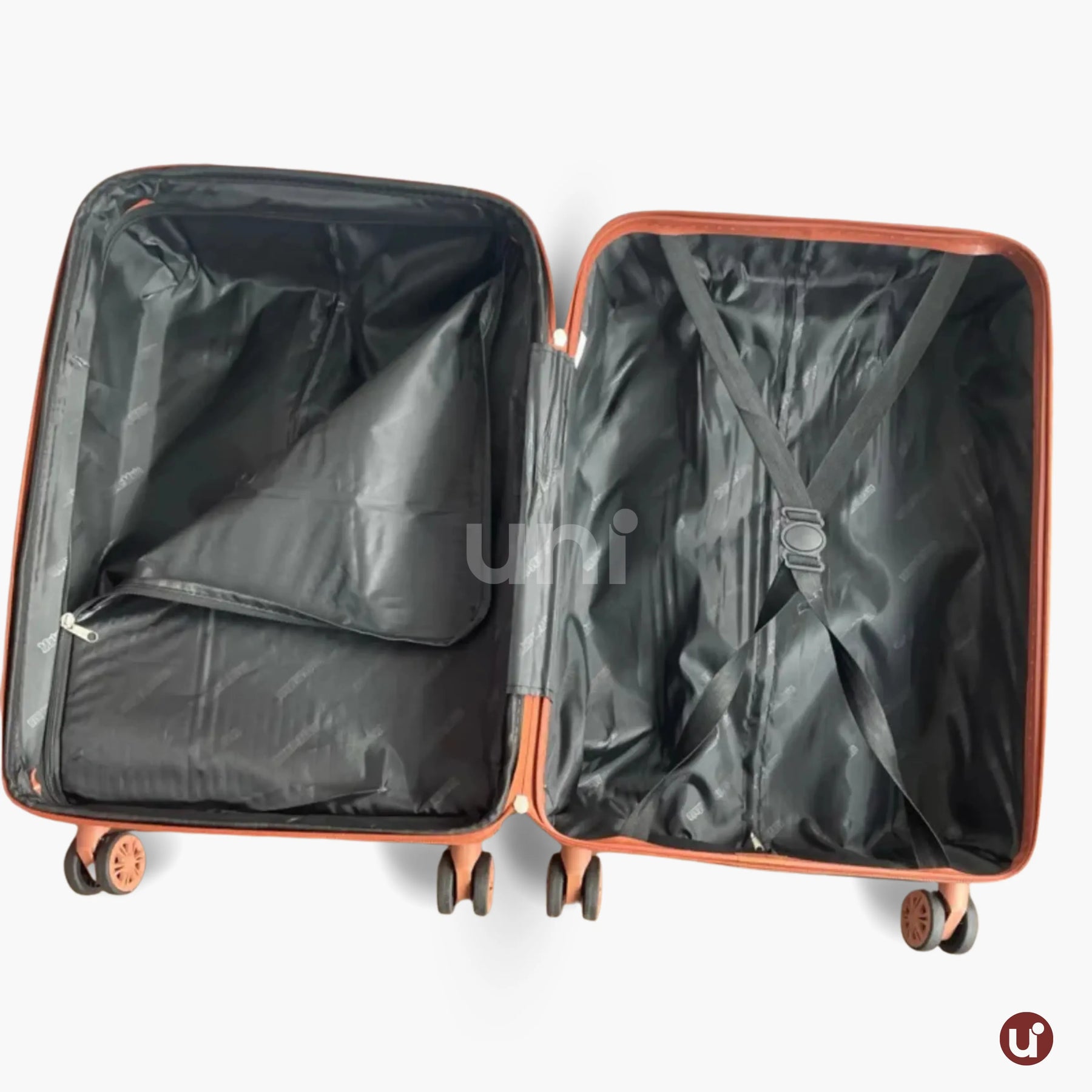 Mala de bordo feminina Novatech em ABS e policarbonato, com design elegante e resistente, ideal para levar na cabine do avião sem despachar.