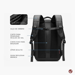 Mochila de viagem feminina AirBag Pack de 60 litros em tecido Oxford impermeável, com sistema a vácuo integrado, ideal para evitar taxas de bagagem.