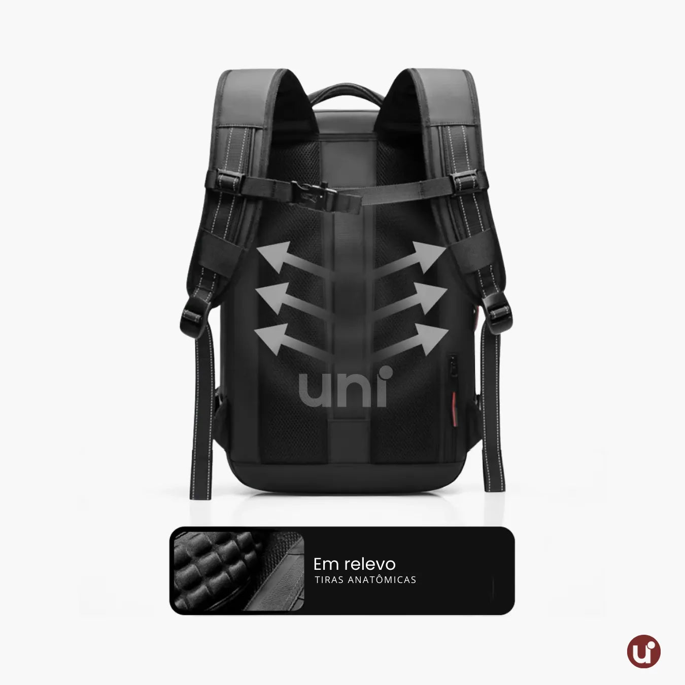 Mochila de viagem feminina AirBag Pack de 60 litros em tecido Oxford impermeável, com sistema a vácuo integrado, ideal para evitar taxas de bagagem.
