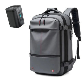 Mochila de viagem feminina AirBag Pack de 60 litros em tecido Oxford impermeável, com sistema a vácuo integrado, ideal para evitar taxas de bagagem.