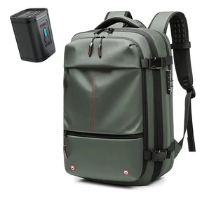Mochila de viagem feminina AirBag Pack de 60 litros em tecido Oxford impermeável, com sistema a vácuo integrado, ideal para evitar taxas de bagagem.