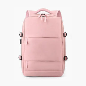 Mochila de viagem feminina BagTravel de 35 litros impermeável, com design moderno e tamanho perfeito para levar como bagagem de mão no avião.