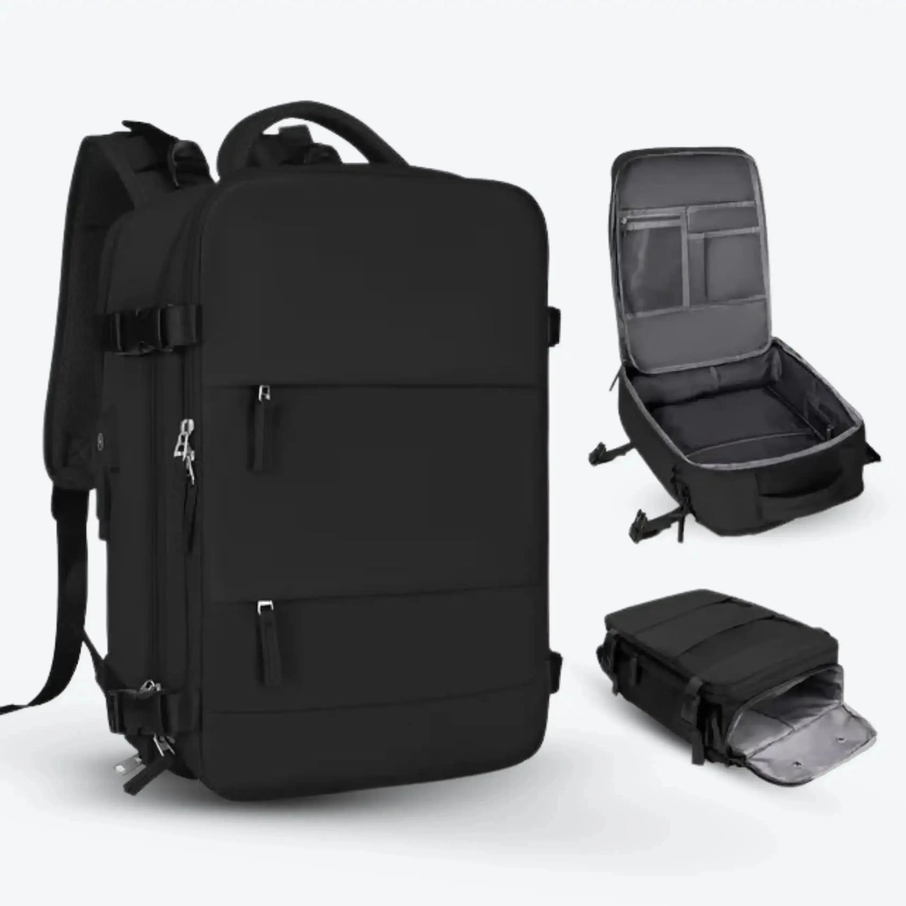 Mochila de viagem feminina BagTravel de 35 litros impermeável, com design moderno e tamanho perfeito para levar como bagagem de mão no avião.