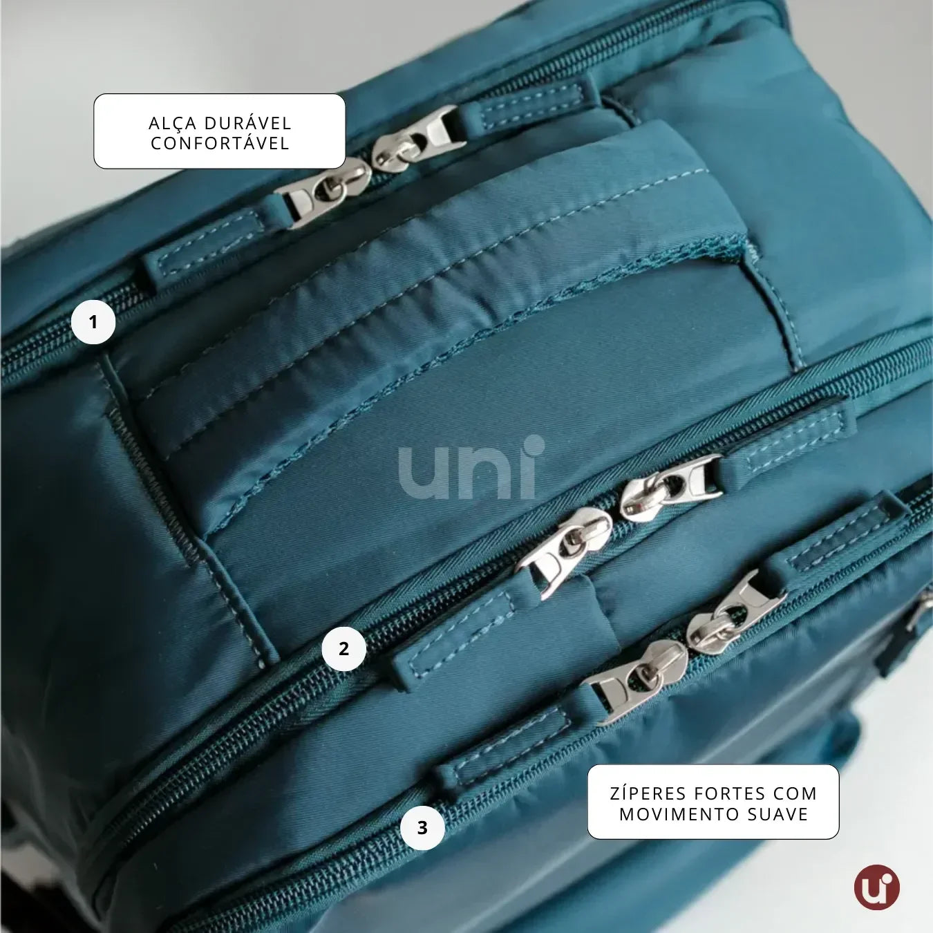 Mochila Expansiva 12 compartimentos - 29L Impermeável BellaJourney™ - uniescolhas