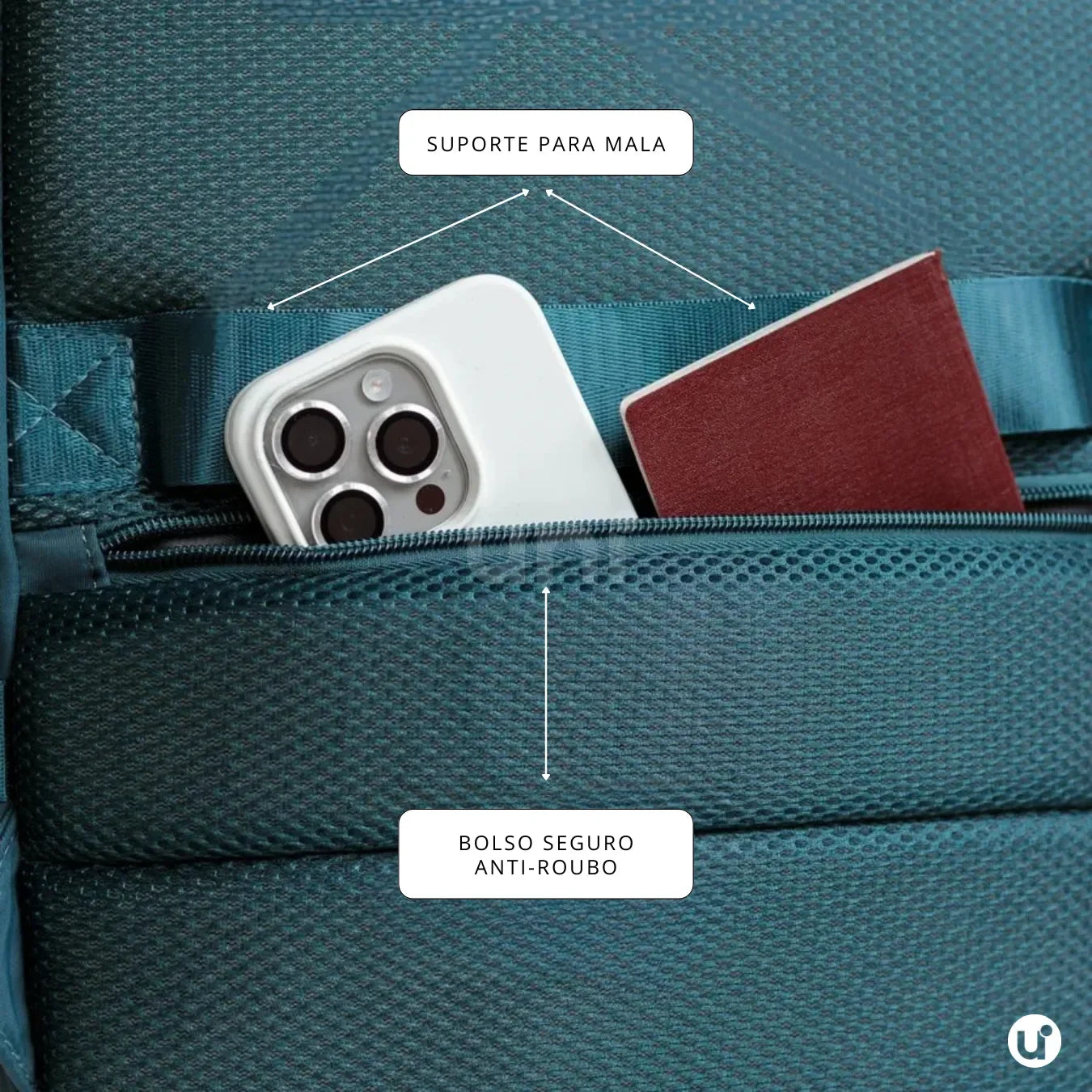 Mochila Expansiva 12 compartimentos - 29L Impermeável BellaJourney™ - uniescolhas