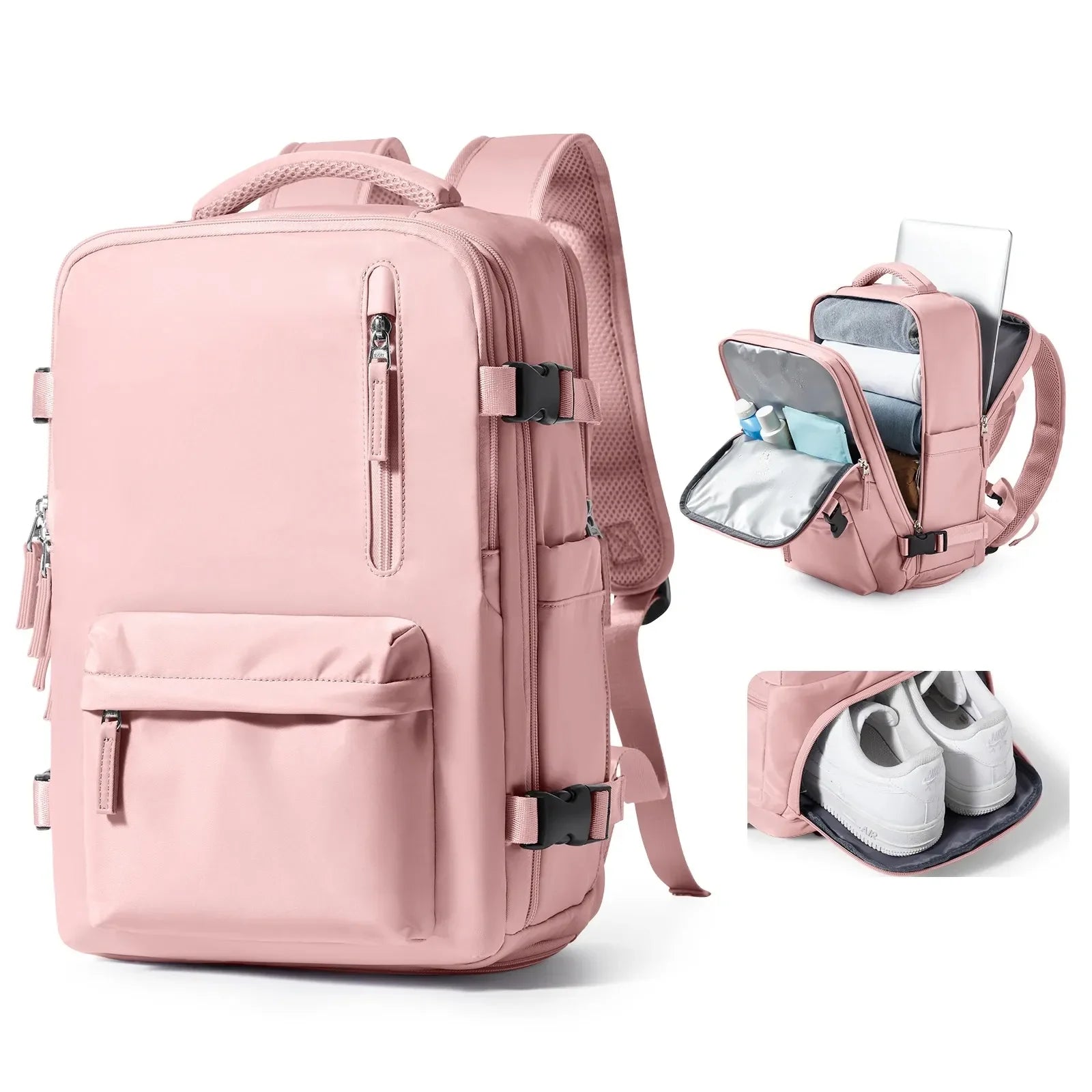 Mochila Expansiva 12 compartimentos - 29L Impermeável BellaJourney™ - uniescolhas