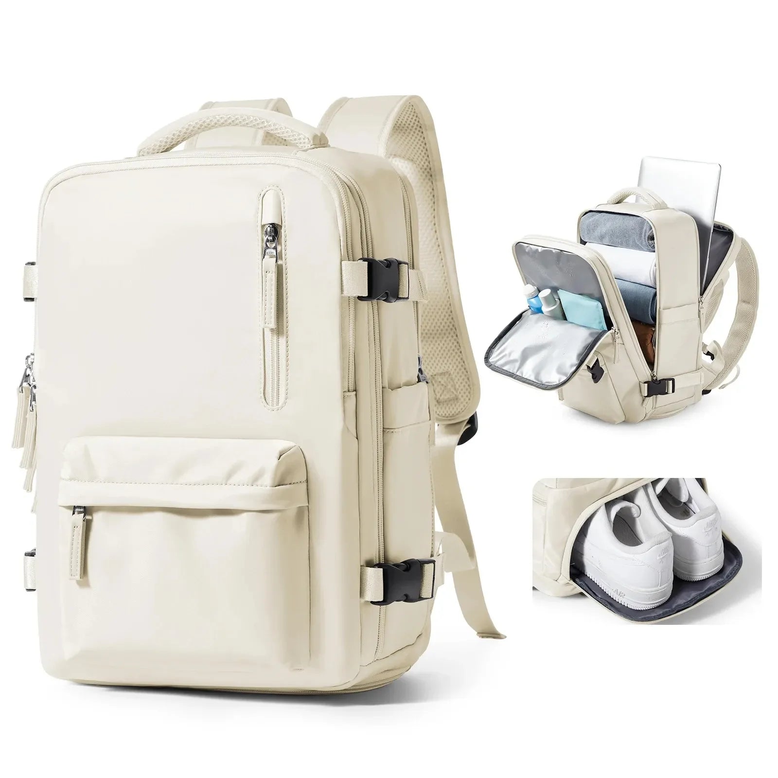 Mochila Expansiva 12 compartimentos - 29L Impermeável BellaJourney™ - uniescolhas