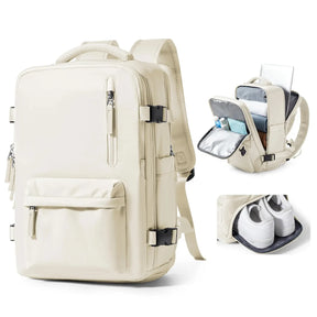 Mochila Expansiva 12 compartimentos - 29L Impermeável BellaJourney™ - uniescolhas