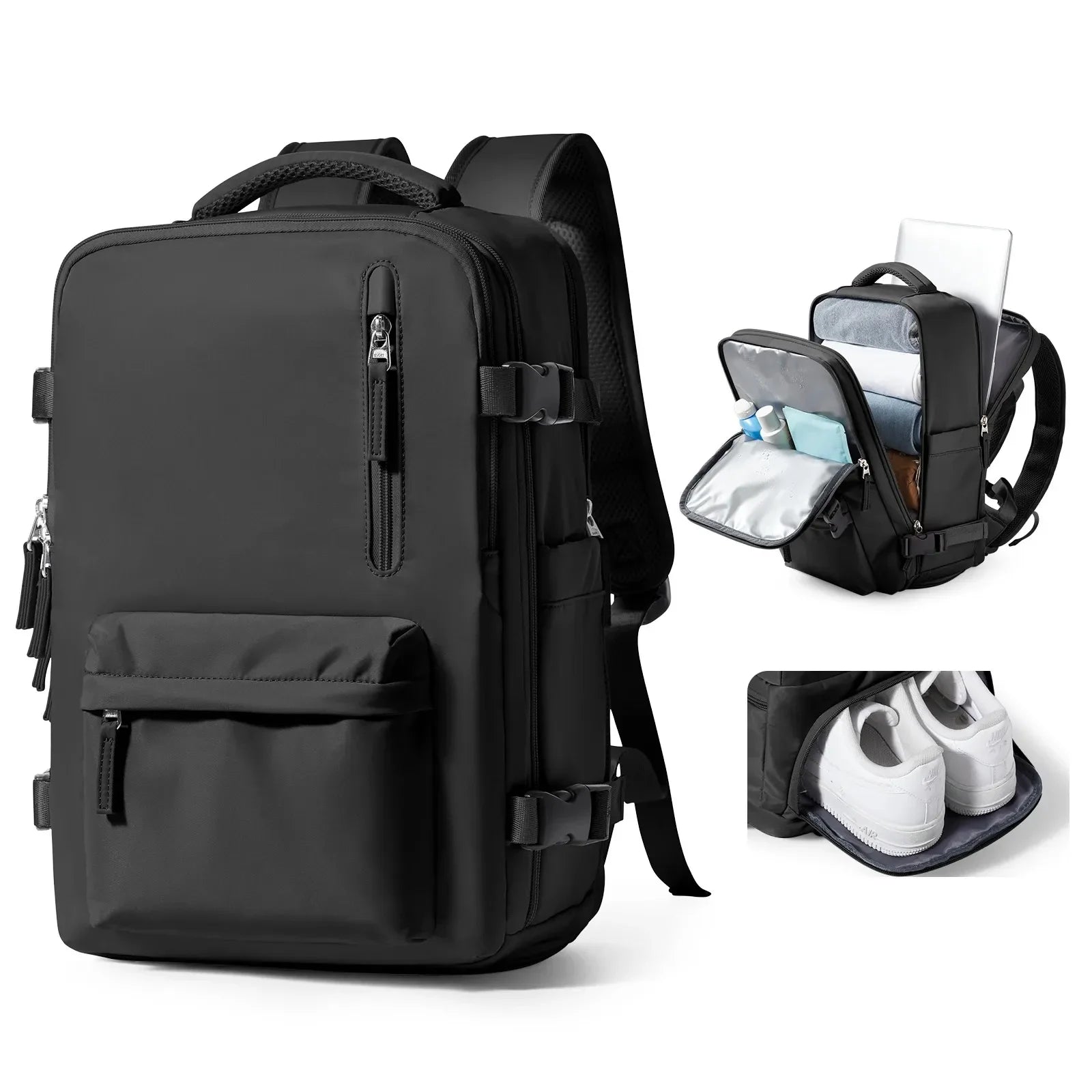 Mochila Expansiva 12 compartimentos - 29L Impermeável BellaJourney™ - uniescolhas