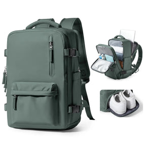 Mochila Expansiva 12 compartimentos - 29L Impermeável BellaJourney™ - uniescolhas